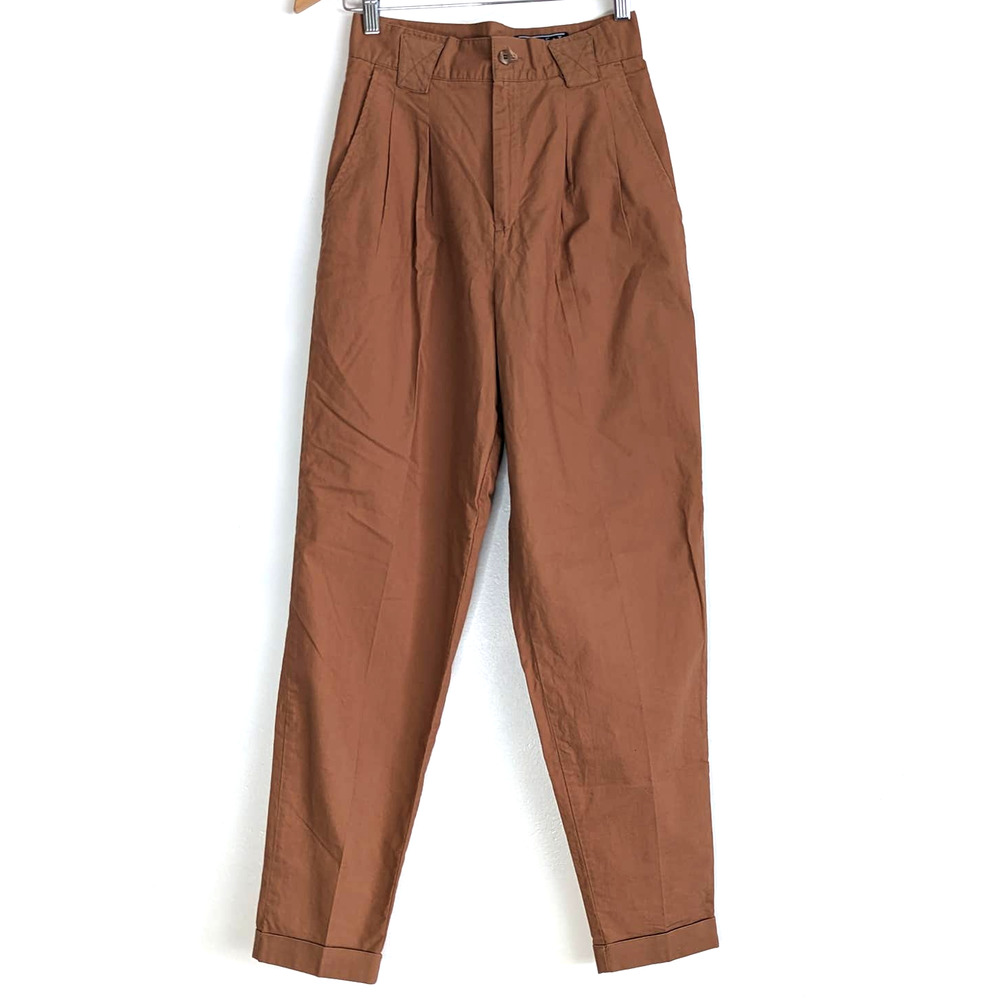 SINGLE PLEATED HIGH WAIST CARROT PALAZZO PANTS Size 5